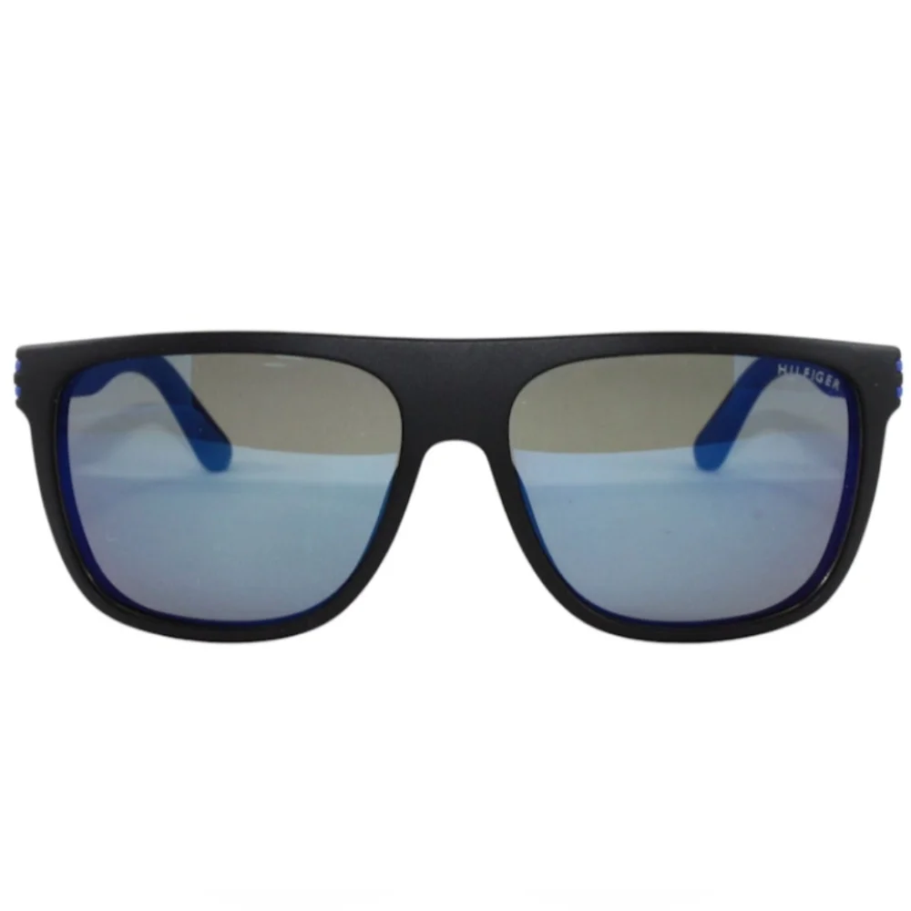 Tommy Hilfiger Sunglasses With Case Men Womens Blue Gray UVA UVB Glasses